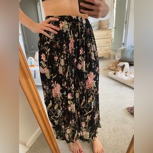 GP&J Baker + h&m floral pleated skirt